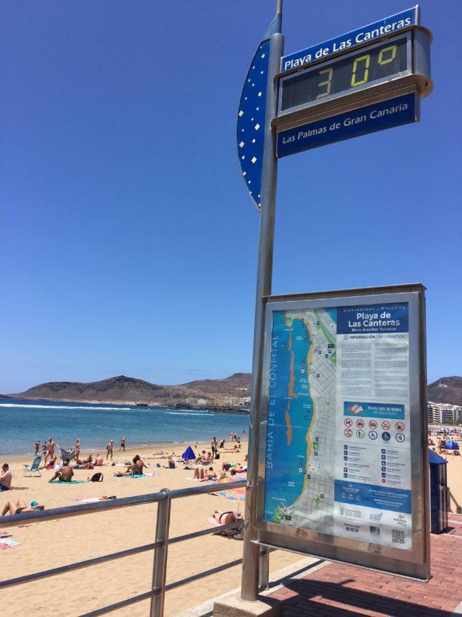 Apartamento Primera Linea Playa De Las Canteras Лас-Пальмас-де-Гран-Канария Экстерьер фото